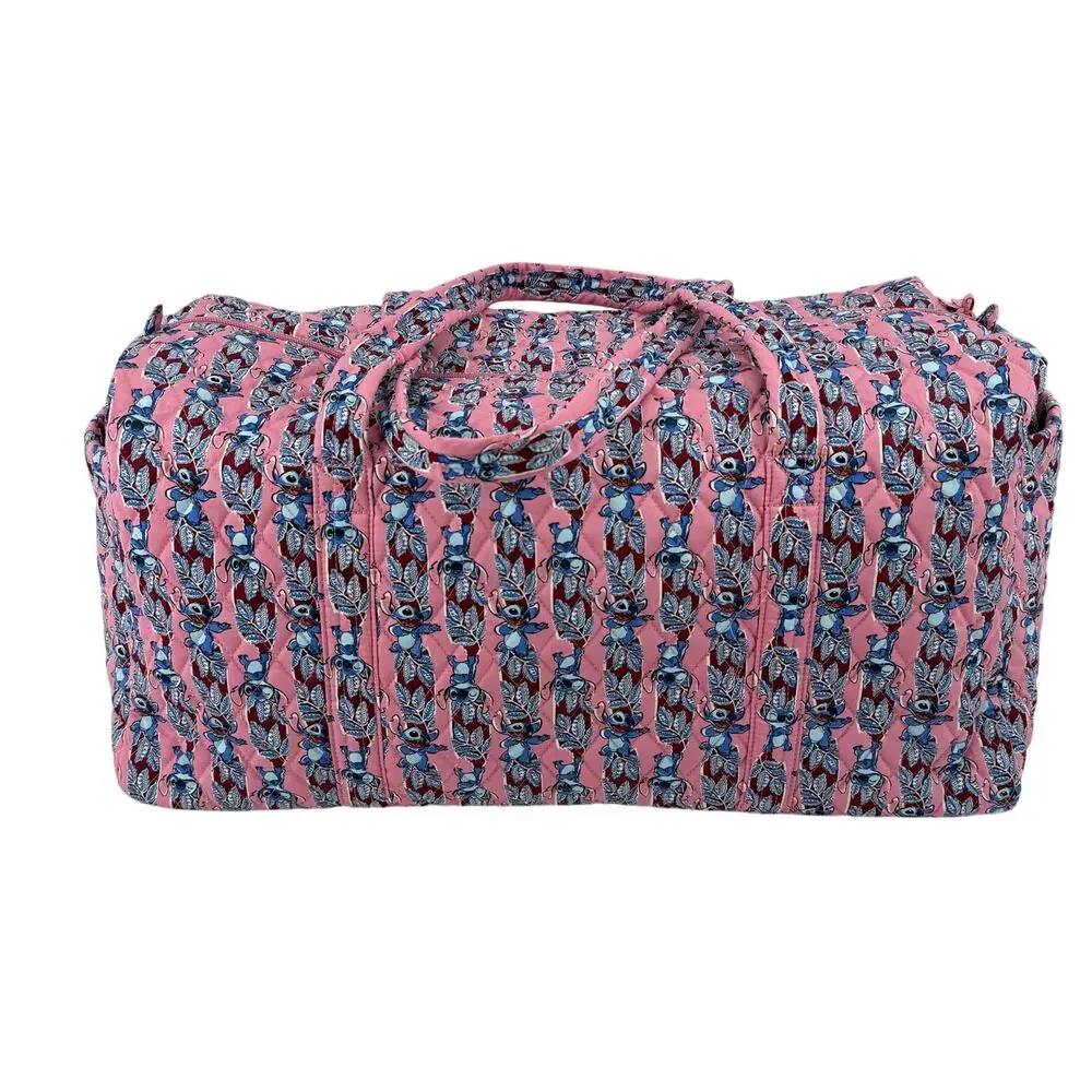 Vera Bradley Disney Large Original Duffel Bag Surfboard Stitch Quilted Cotton